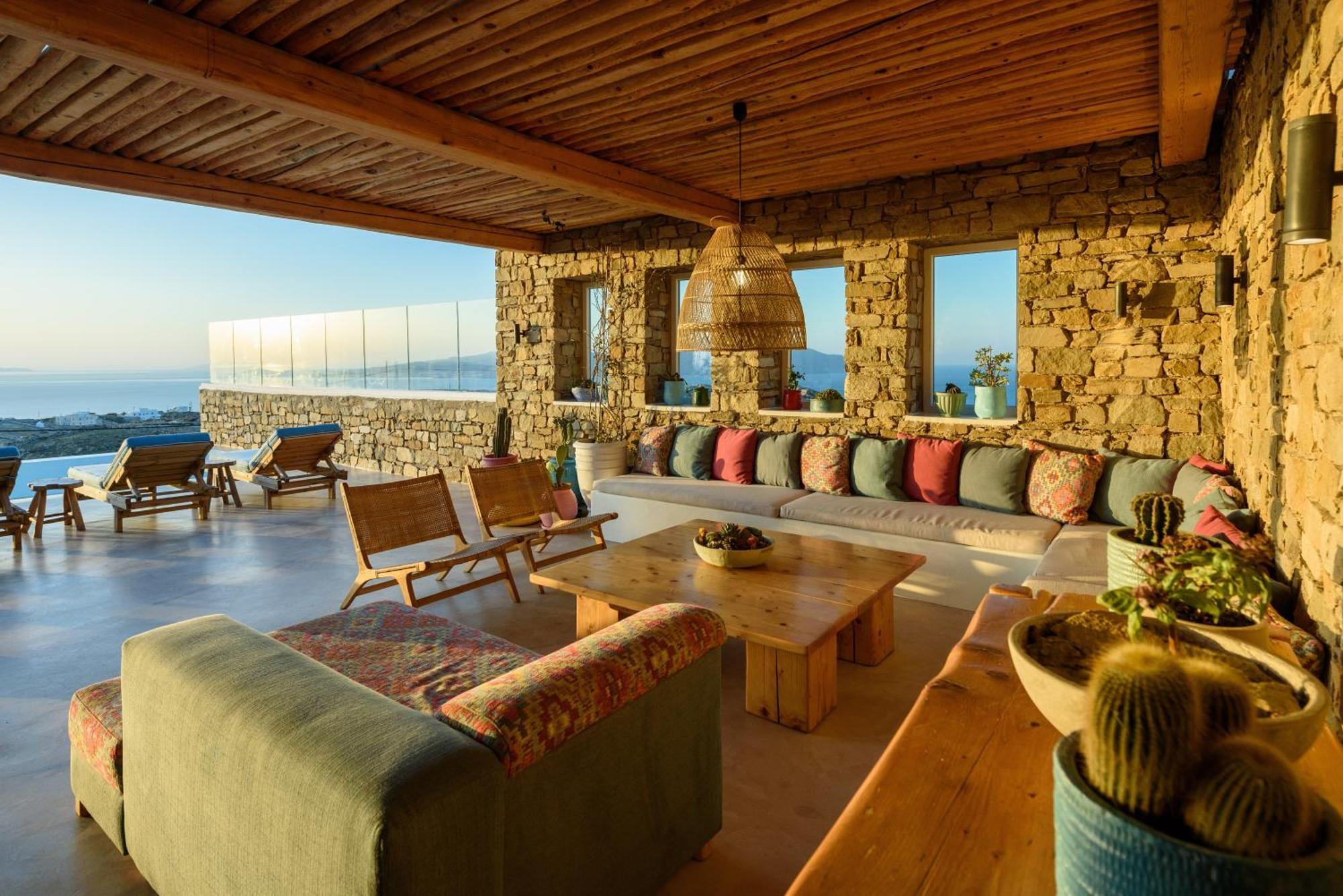 Villa Joy - Sunset Sea View Villa Mykonos Town Экстерьер фото