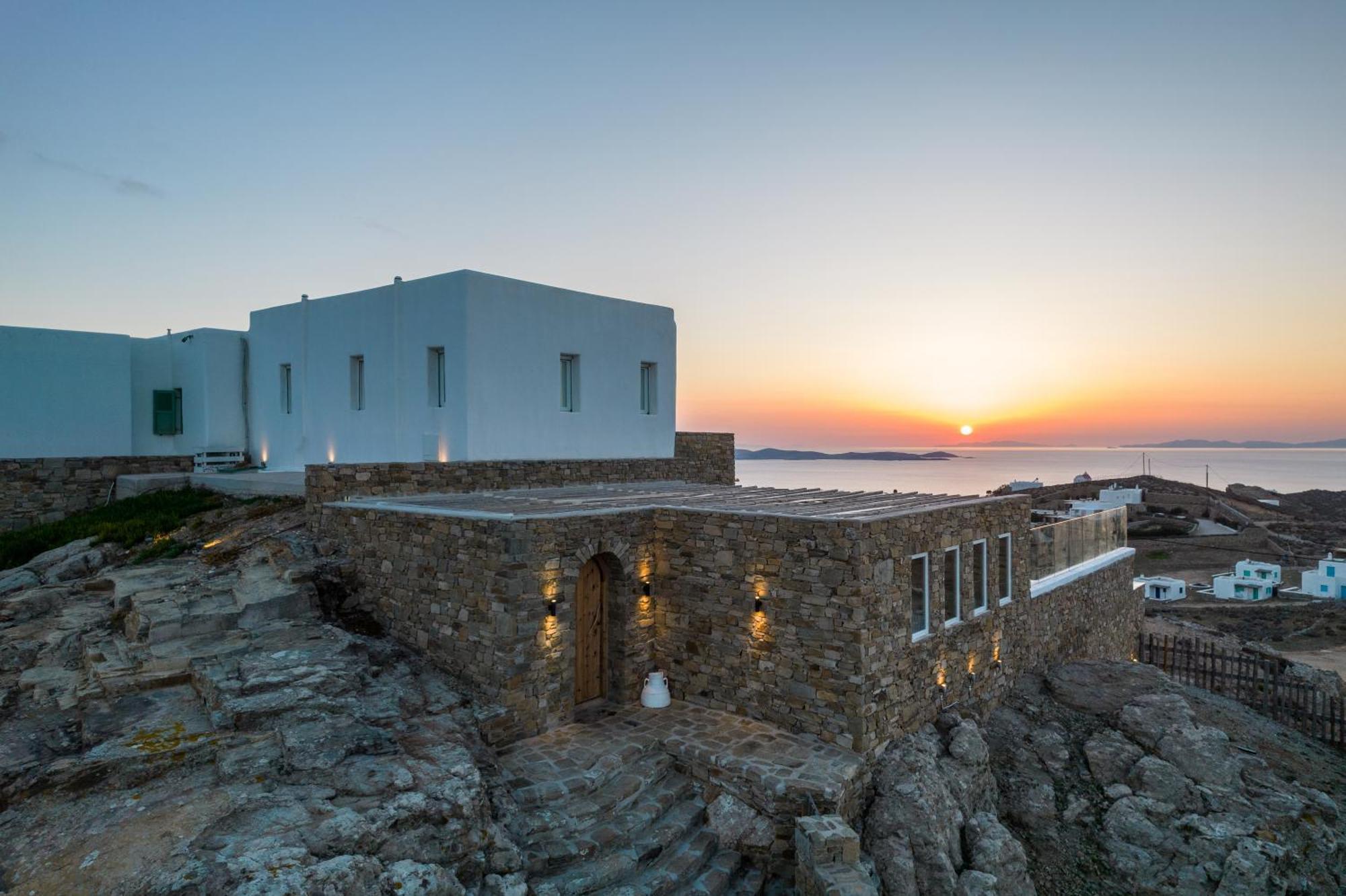 Villa Joy - Sunset Sea View Villa Mykonos Town Экстерьер фото